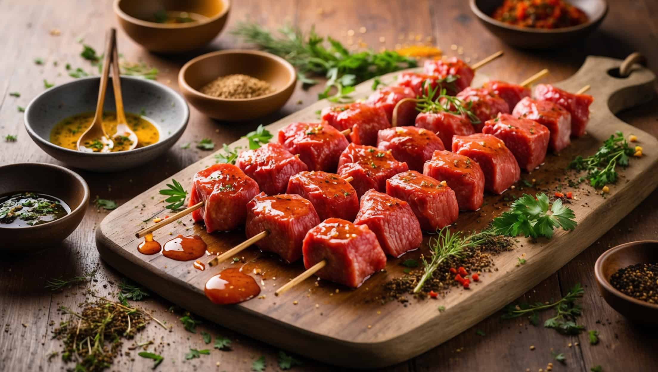 Die Geheimnisse der perfekten Schaschlikspieße Marinade: Ein Fest der Aromen!